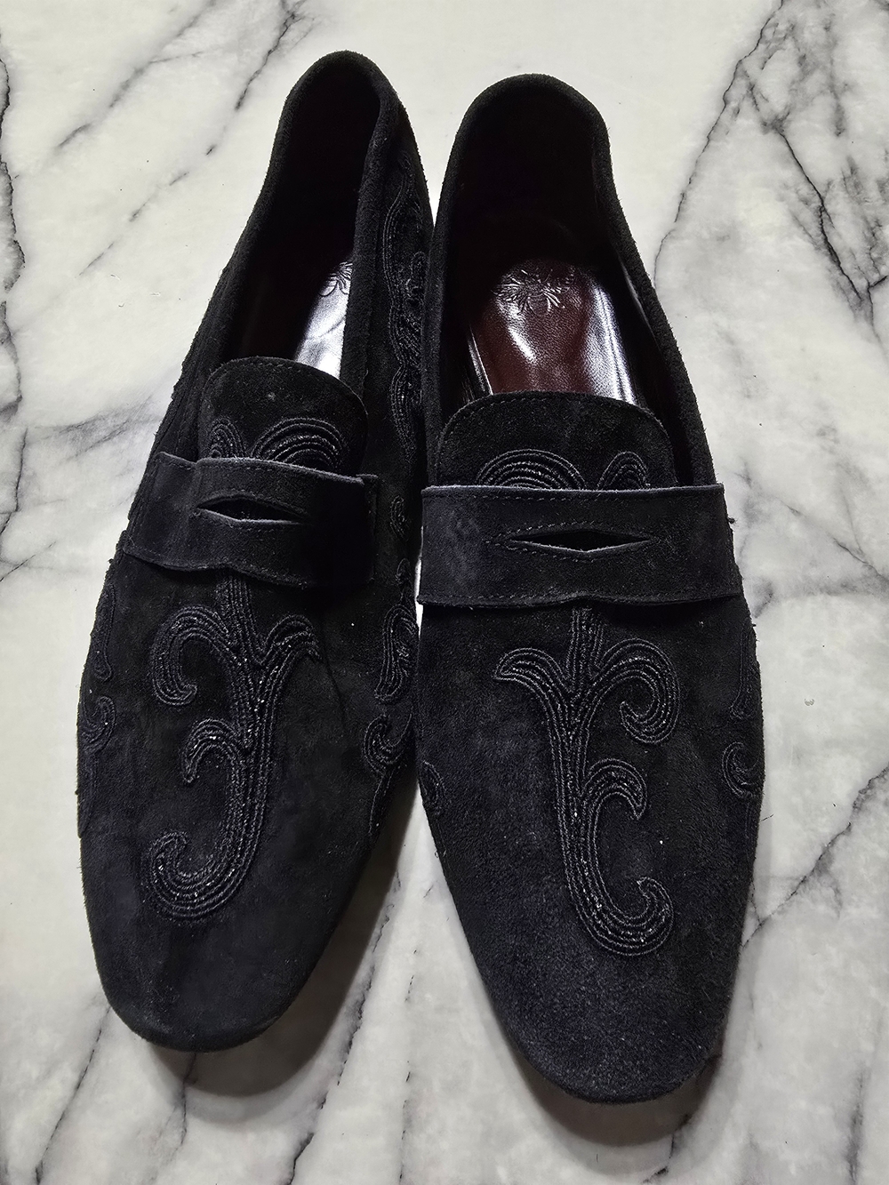 Bougeotte Doble-Vida Solatech Suede Penny Loafer Women's 8.5
